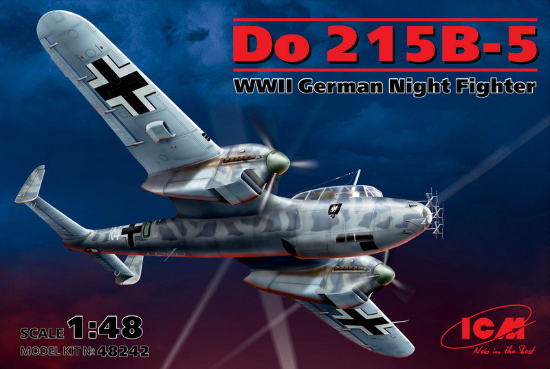 Пластикова модель 1/48 ICM 48242 німецький нічний винищувач Dornier Do 215 B-5