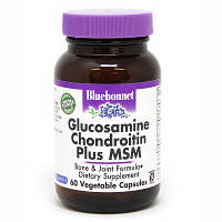Витаминно-минеральный комплекс Bluebonnet Nutrition Глюкозамин & Хондроитин & МСМ, 60 растительных капсул