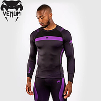 Рашгард лонгслив мужской Venum Nogi 3.0 Long Sleeves Rashguard Black Purple