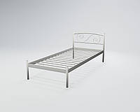 Кровать металлическая Виола Мини Белый бархат 80*190 см (Tenero TM)