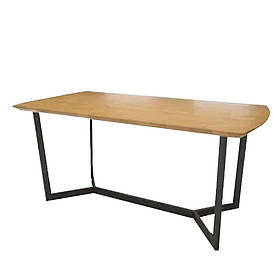 Обідній стіл лофт 140*90*75 см. "Бока-Ратон" LNK з натурального дерева.