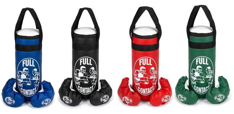 Дитяча боксерська груша підвісна, СЕРЕДНЯ + рукавички, 4 кольори, фото 1