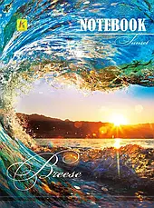 Зошит А-5 64арк. тв.обкл. Коленкор mix, фото 4