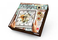 Набор для Декупажа Decoupage Clock Часы 2, с рамкой, в коробке 32х32х4см, Danko Toys (DKC-01-02)