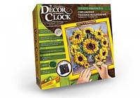 Вышивка лентами и бисером Decor Clock Часы 5, в коробке 33х33см, Danko Toys (DC-01-05)
