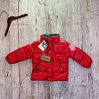 Зимняя пуховая куртка, воротник-стойка 104-110