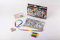 Сумка-розмальовка My Color Clutch клатч-пенал, фломастери, в коробці 22х15х3см, Danko Toys (CCL-02-04)