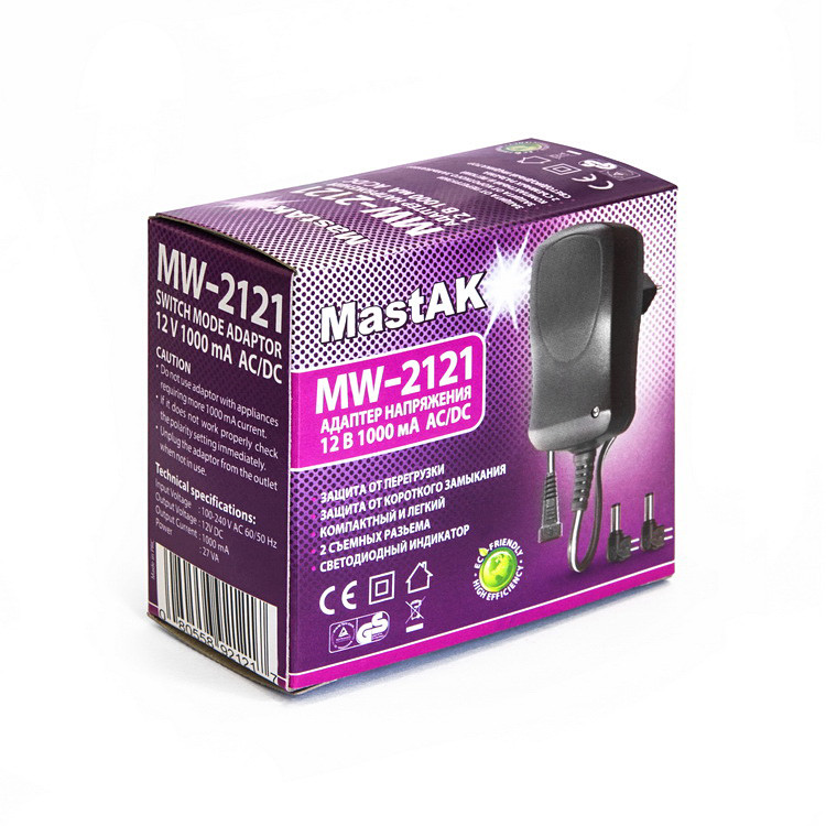 Універсальний блок живлення 12V 1000mAh MastAK MW-2121