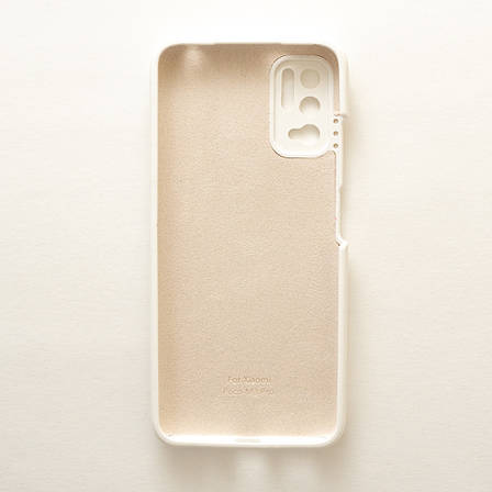 Чохол Silicone Case Premium для Xiaomi Redmi Note 10 5G White 9 (закритий низ), фото 3