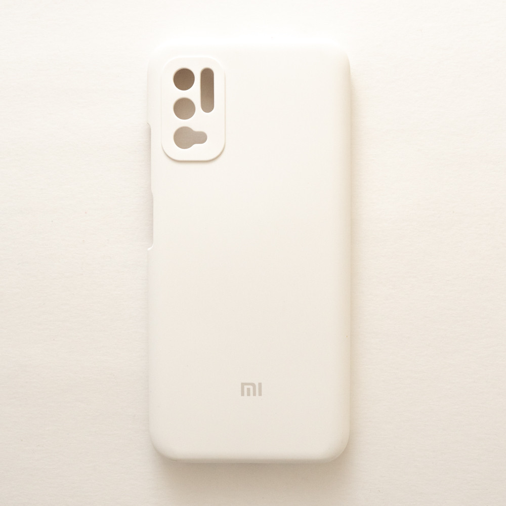 Чохол Silicone Case Premium для Xiaomi Redmi Note 10 5G White 9 (закритий низ)