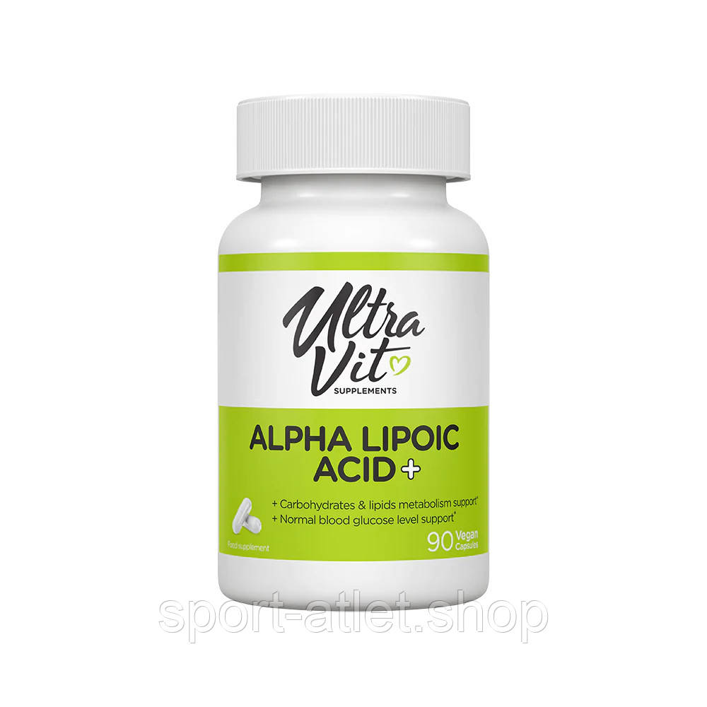 Натуральна добавка VPLab UltraVit Alpha Lipoic Acid+, 90 вегакапсул, фото 1