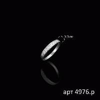 Кольцо серебряное родированное с вставкой куб.циркония