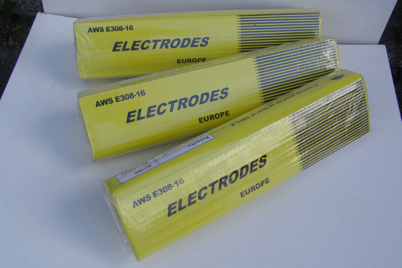 Электроды для нержавеющих сталей AWS E-308-16 ф3,2 мм (5,0 кг) - фото 1 - id-p34908545