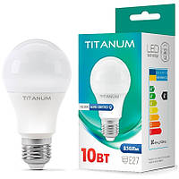 LED лампа TITANUM A60 10W E27 4100K Белый свет