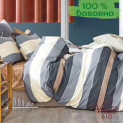 Постільна білизна євро Вілюта / Viluta 610 ev комплект євро Сатин Твіл