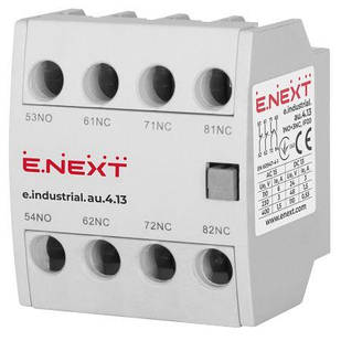 Додатковий контакт e.industrial.au.4.13 1NO+3NC E.NEXT