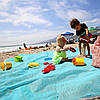 Пляжна підстилка антипісок Sand Free Mat 200см*200см, Килимок-покривало для пікніка або моря., фото 4