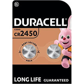 Батарейка Duracell CR 2450 3V літієва 2 шт. на блістері (ціна вказана за 1 шт.)