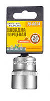 Насадка торцева 6-гранна MASTERTOOL 1/2" 24 мм CRV 78-0024