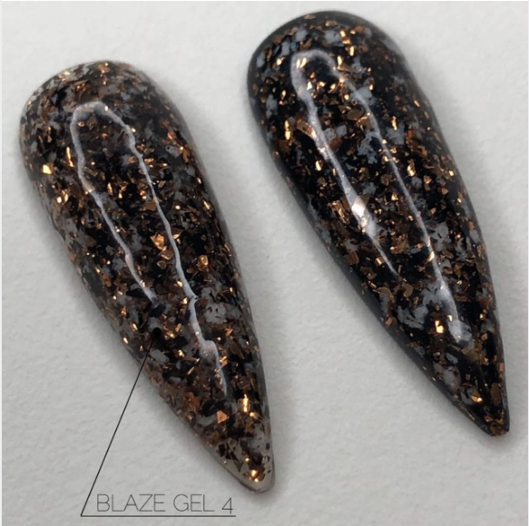 Гель-лак для нігтів із шиммером ТМ Crooz Blaze Gel №4 8 мл