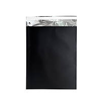 Пакет бандерольный (25*32 см) из металлизированного ПЭТ, черный матовый