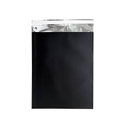 Пакет бандерольний (23*32 см) з металізованого ПЕТ, чорний матовий