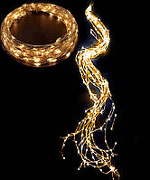 Гірлянда РОСА-пучок 300LED, 10ліній за 3метри, Теплий білий колір