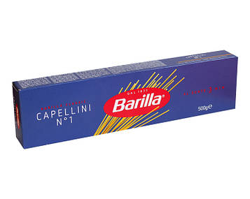 Макарони спагетті Barilla Capellini №1 500гр, (24 шт/ящ)