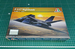 F-117A NIGHTHAWK. Збірна модель літака у масштабі 1/72. ITALERI 189