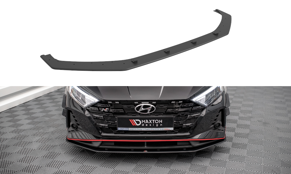Сплітер Hyundai I20 N (2020+) тюнінг обвіс губа спідниця елерон (Street Pro V1)