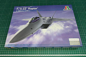 F-22 Raptor. Збірна модель літака у масштабі 1/72. ITALERI 1207