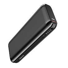 Мобільна батарея BOROFONE BJ1A Olymp швидка зарядка/PD+QC3.0/3A/18W 20000 mAh чорна