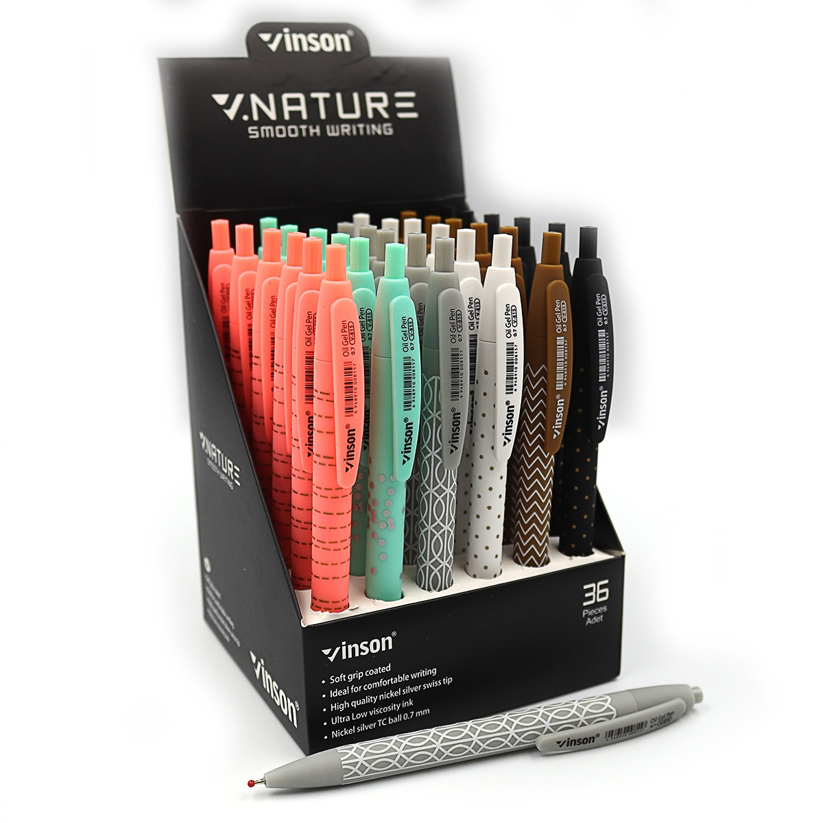 Ручка Vinson 815 Nature синя