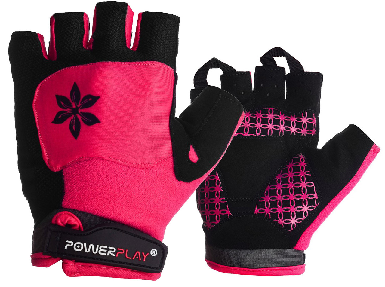 Велорукавички жіночі PowerPlay 5284 C Рожеві XS  HS 5284C_XS_Pink SP
