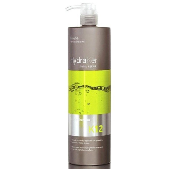 Шампунь кератиновий без сульфатів Erayba HydraKer K12 Keratin Shampoo 1000 мл
