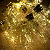 Гірлянда РОСА-фігурки нитка 50LED, 220 В, 10 шт., 2 метри, Теплий білий колір
