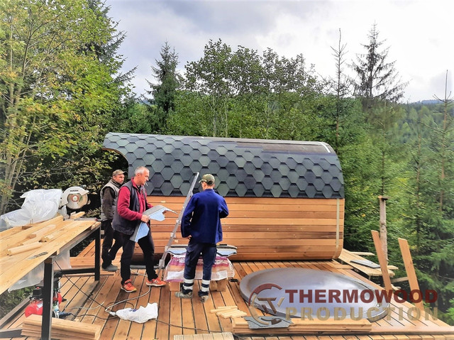 Строительство деревянных саун и бань под ключ в Украине и Европе фото