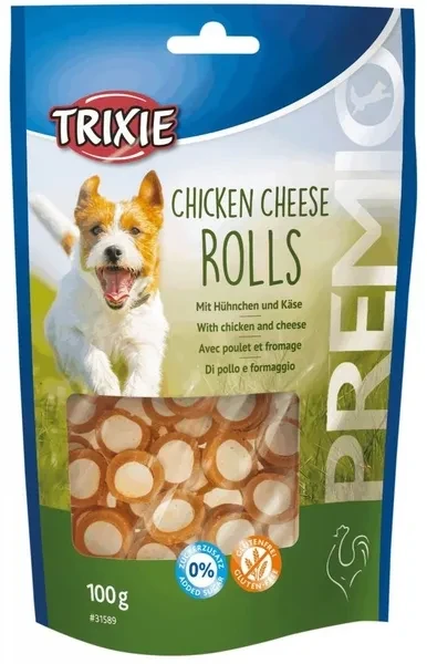 Ласощі для собак Trixie PREMIO Chicken Cheese Roll, 100 г (курка), фото 1