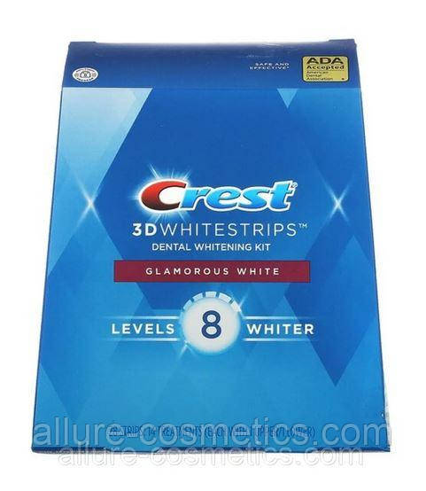 Відбілюючі смужки для зубів Crest 3D Whitestrips Glamorous White Teeth Whitening Kit 14 пар Level 8