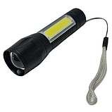 Ліхтарик Powerdex PD-5568 Plus, перезаряджуваний металевий ліхтар, світлодіодний Led ліхтар на акумуляторі, фото 9