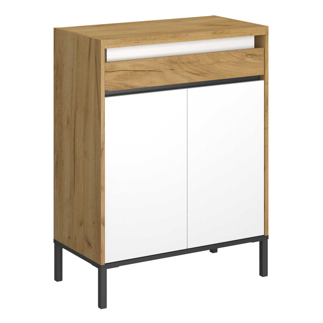 Комод 2D1S Палмор Palmor крафт золотий/білий ВМВ, фото 1