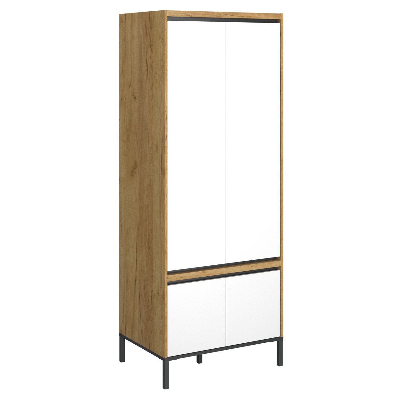 Шафа 4D Палмор Palmor  крафт золотий/білий ВМВ, фото 1