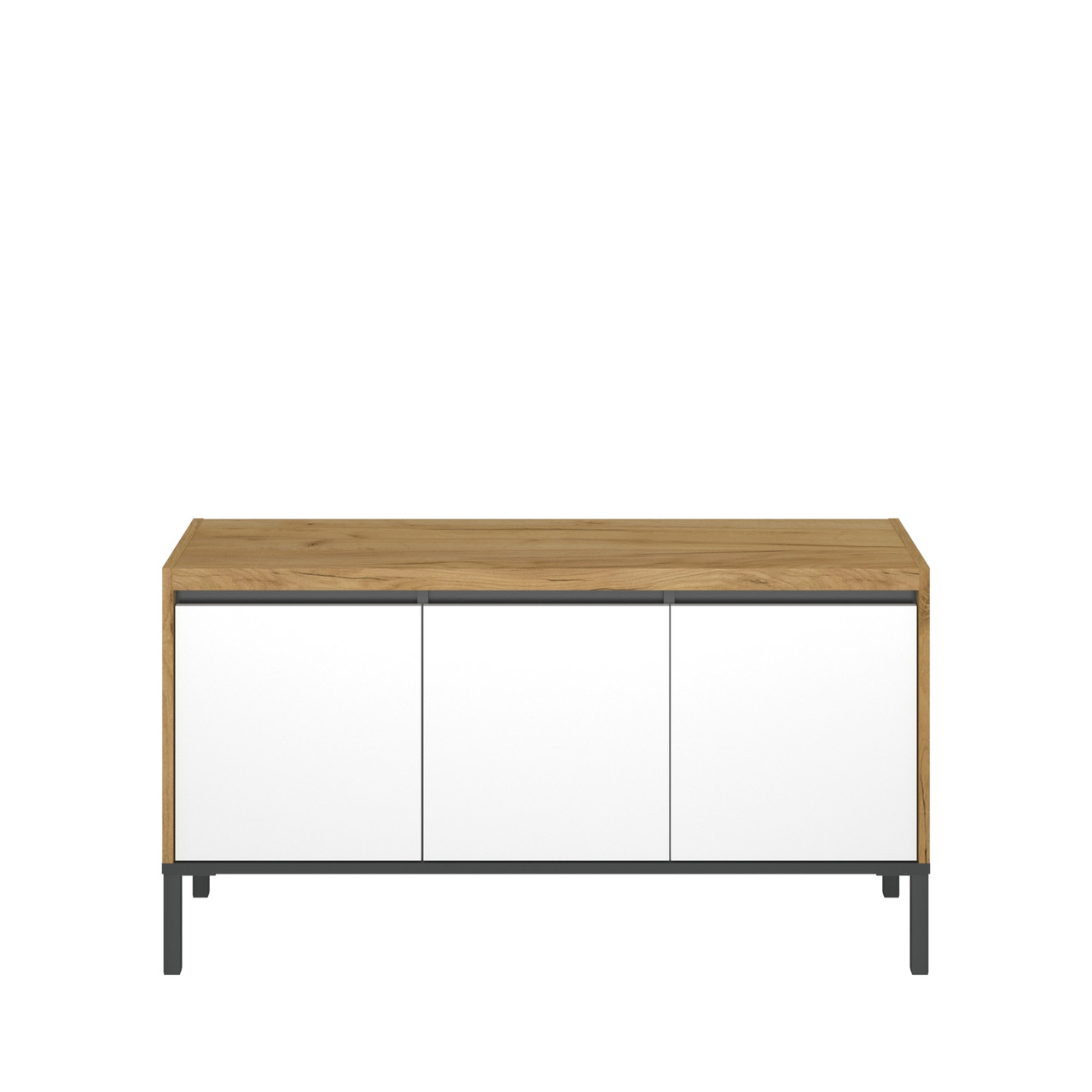 Тумба под ТВ 3D/115 Палмор Palmor  крафт золотий/білий ВМВ, фото 1