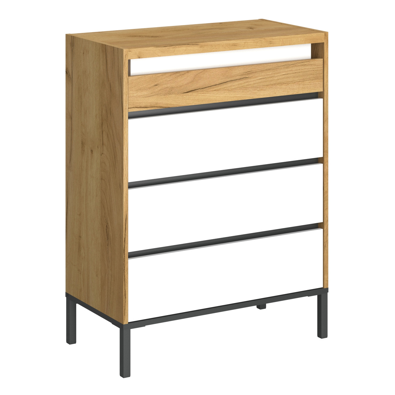 Комод 4S Палмор Palmor  крафт золотий/білий ВМВ, фото 1