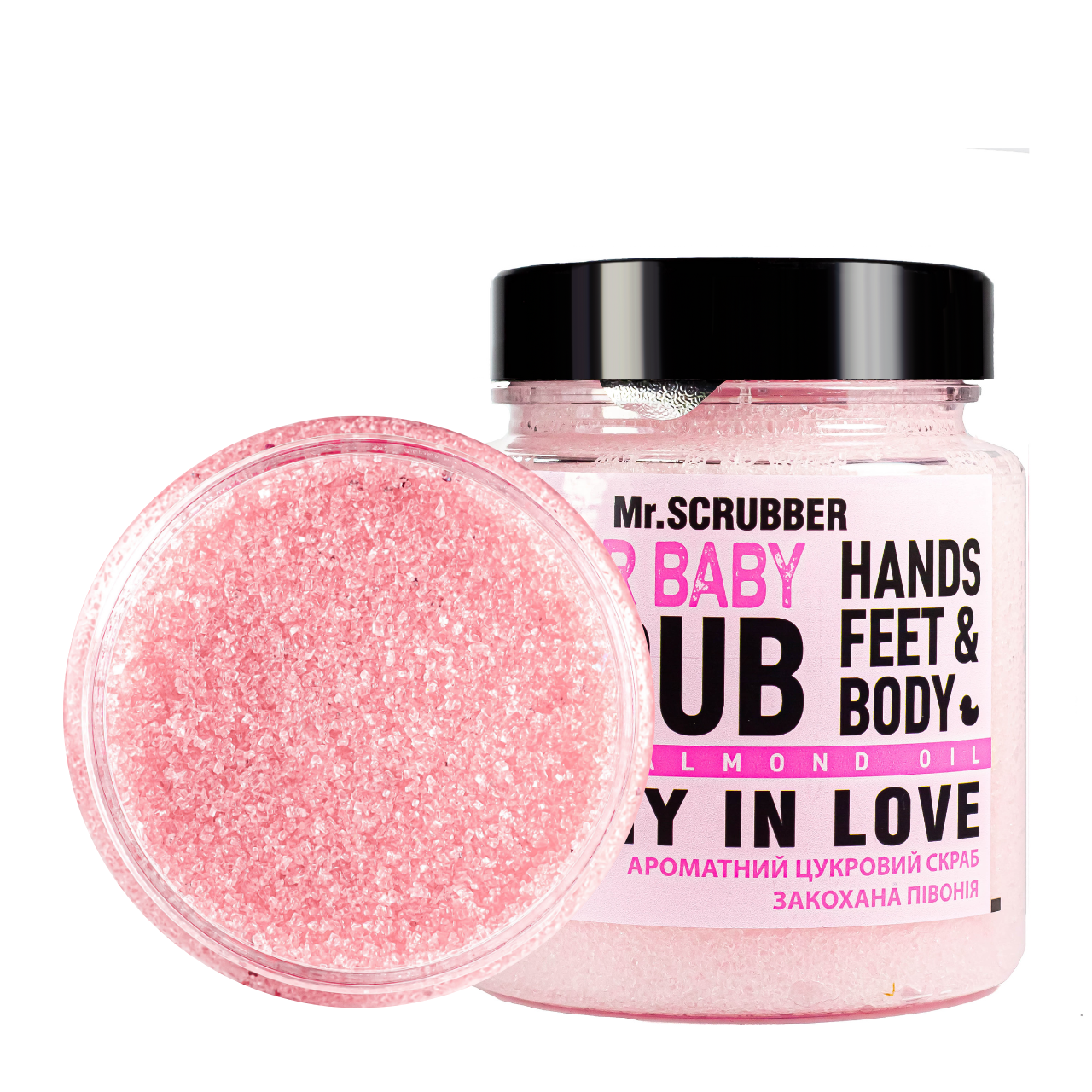 Скраб для тіла Mr. Scrubber Peony in Love Sugar Baby Hands Feet & Body Scrub "Півонія" 300 г