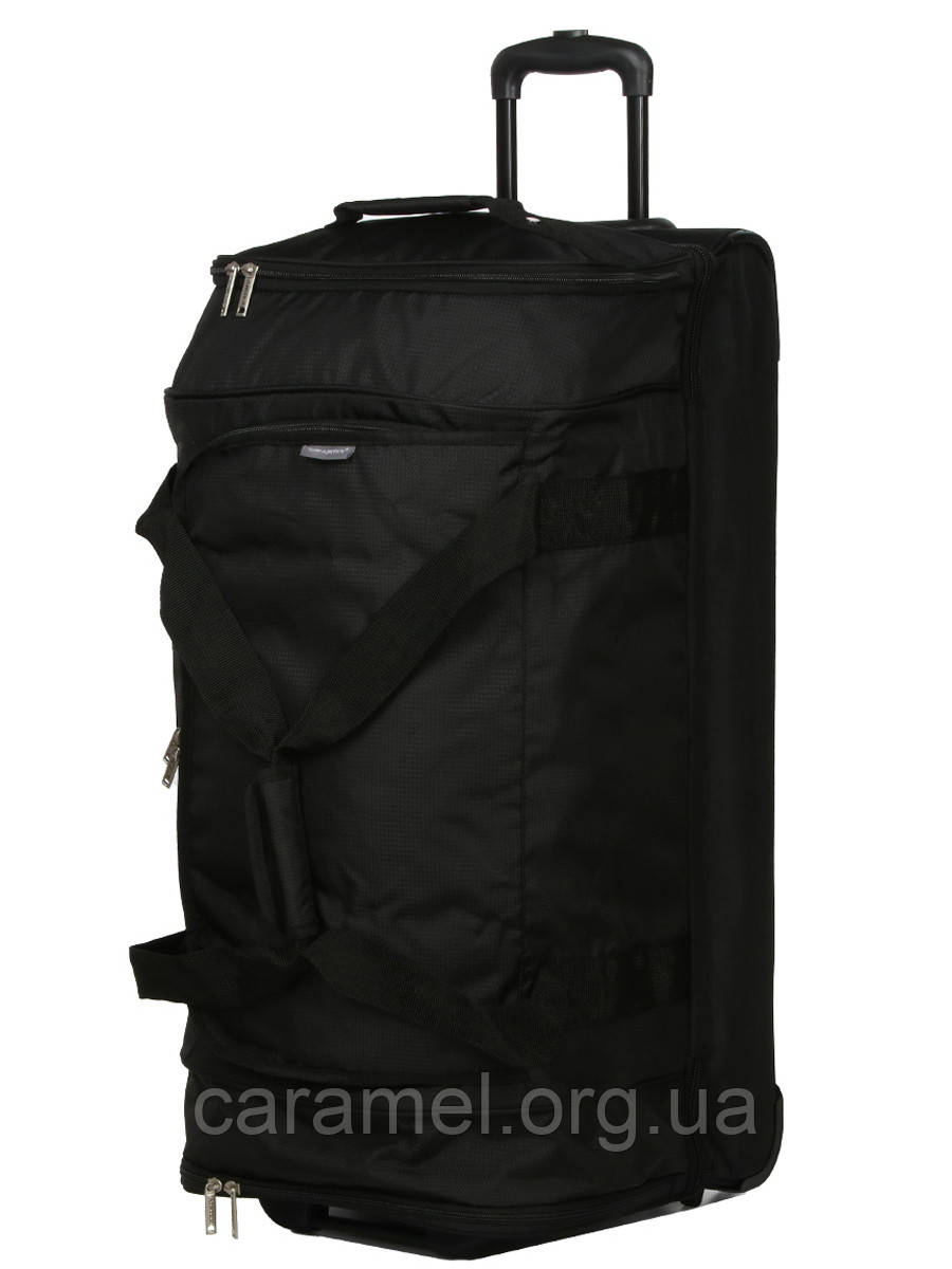 Сумка на колесах велика L чорна 80х40х37см/117л/3.1кг/Airtex 819-80