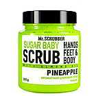 Скраб для тіла Mr Scrubber Pineapple Sugar Baby Hands Feet&Body Scrub ананас 300 гр, фото 3