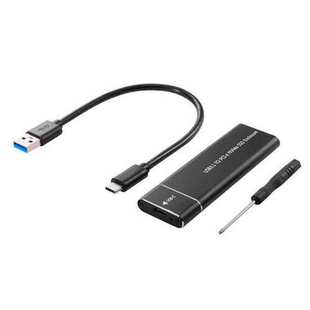 Кишеня корпус M.2 NVMe жорсткого диску SSD, 10Гбс, USB 3.1 Type-C, фото 1