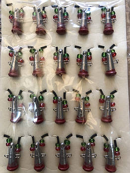 Яйця Fry mini 5g silver/red