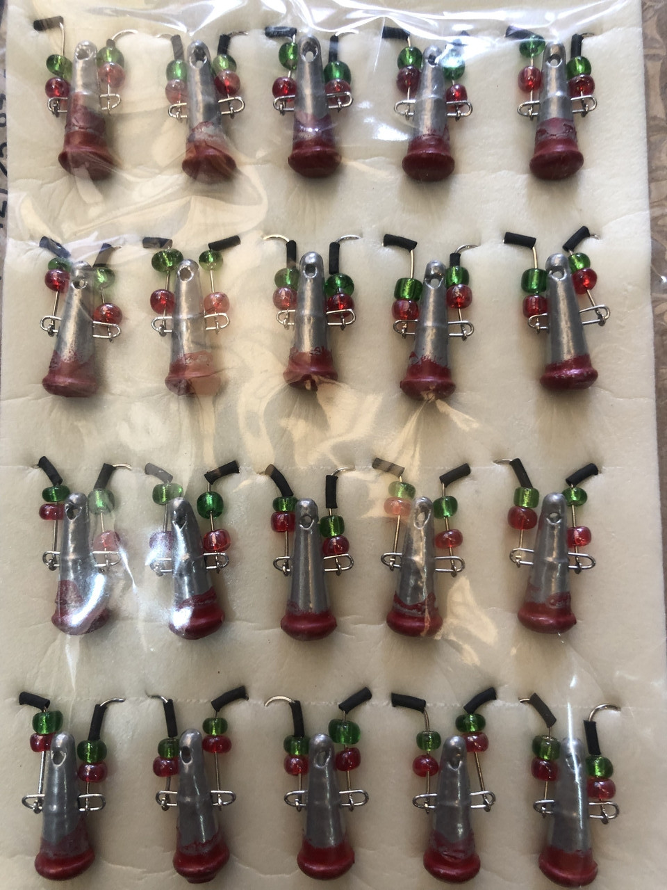 Яйця Fry mini 5g silver/red
